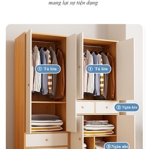Tủ quần áo gia đình thiết kế đa năng đủ tiện nghi AG-5207