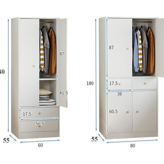 Tủ quần áo gia đình thiết kế đa năng đủ tiện nghi AG-5207