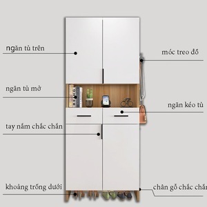 Tủ giày bằng gỗ MDF thiết kế thông minh AG20