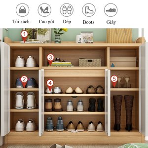 Tủ giày gỗ công nghiệp đẹp hiện đại AG10