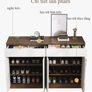 Tủ giày thiết kế hiện đại bằng gỗ MDF AG13
