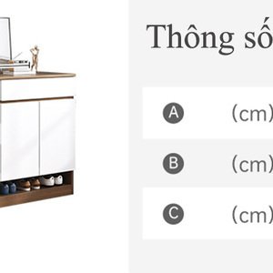 Tủ giày thiết kế hiện đại bằng gỗ MDF AG13