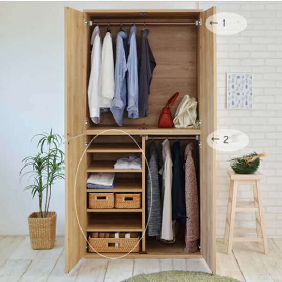 Tủ lưu trữ đồ, tủ quần áo gỗ công nghiệp AG-5215