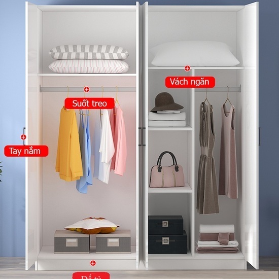 Tủ quần áo hiện đại bằng gỗ cao cấp AG-5220