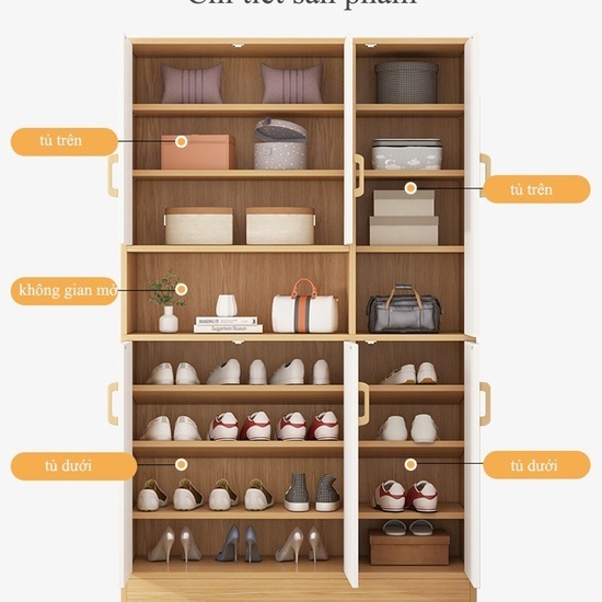 Tủ giày gỗ đa năng hiện đại AG06