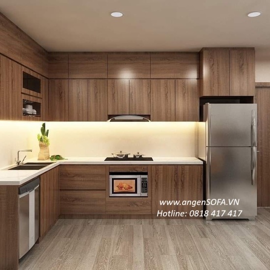 Tủ bếp giá rẽ thiết kế đa năng AG47