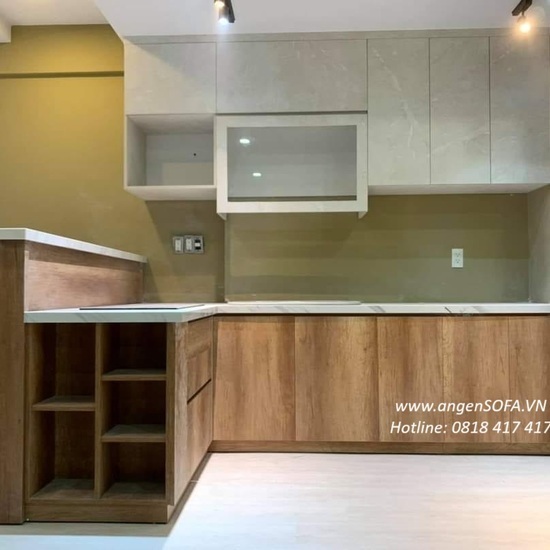 Tủ bếp giá rẽ thiết kế đa năng AG48