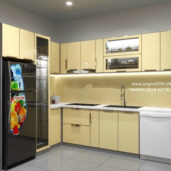 Tủ bếp giá rẽ thiết kế đa năng AG49