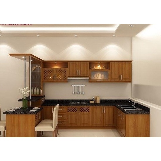 Mẫu Tủ Bếp Hiện Đại Gỗ Tự Nhiên AG 005