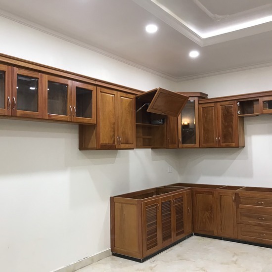 Mẫu Tủ Bếp Hiện Đại Gỗ Tự Nhiên AG 003