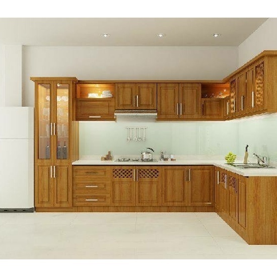 Mẫu Tủ Bếp Hiện Đại Gỗ Tự Nhiên AG 004