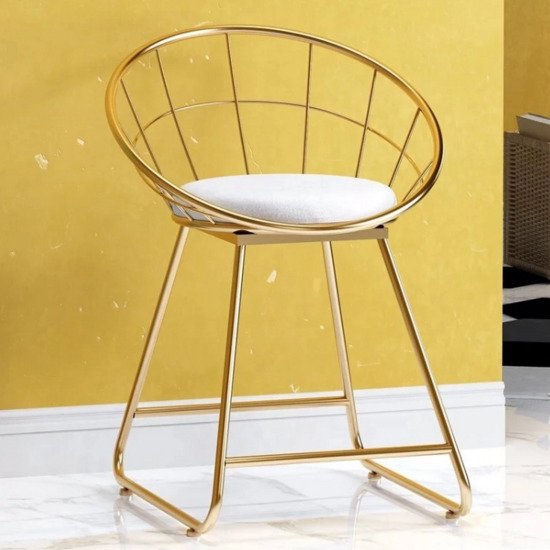 Ghế cafe sắt mạ vàng G19