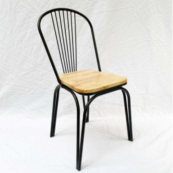 Ghế sắt mặt gỗ AG23