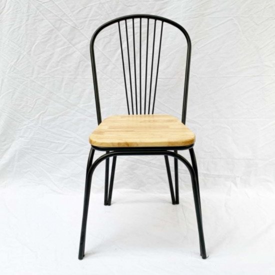 Ghế sắt mặt gỗ AG23