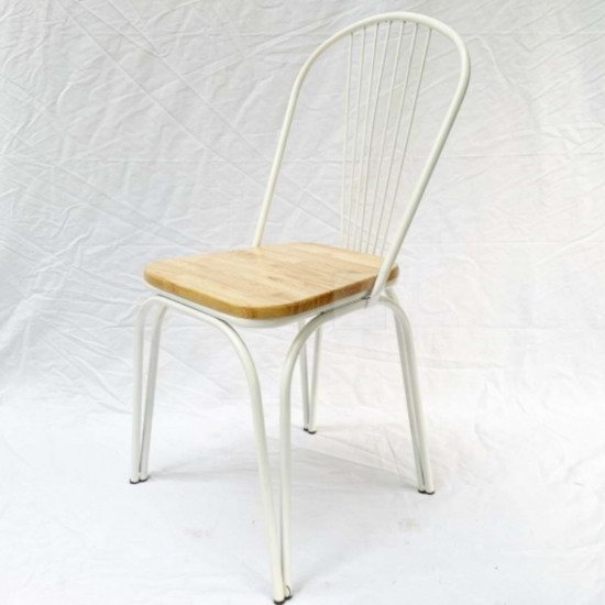 Ghế sắt mặt gỗ AG23