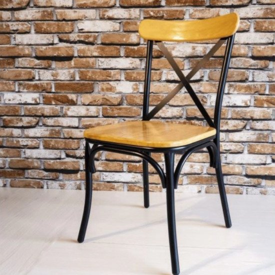 Ghế Bistro mặt gỗ khung sắt AG25