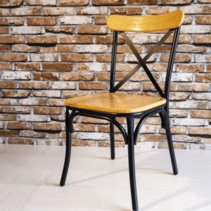 Ghế Bistro mặt gỗ khung sắt AG25
