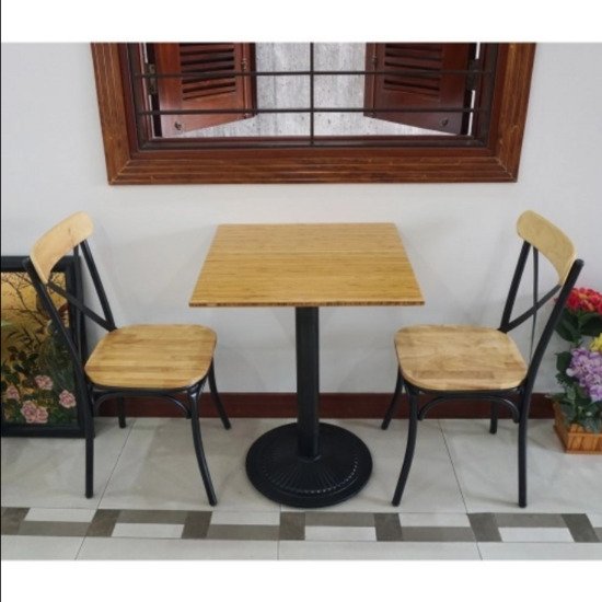 Ghế Bistro mặt gỗ khung sắt AG25