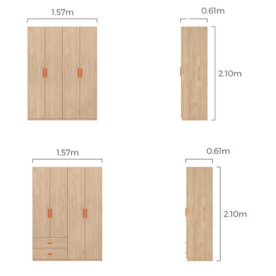 Tủ để quần áo gia đình thiết kế hiện đại giá rẻ AG-5226