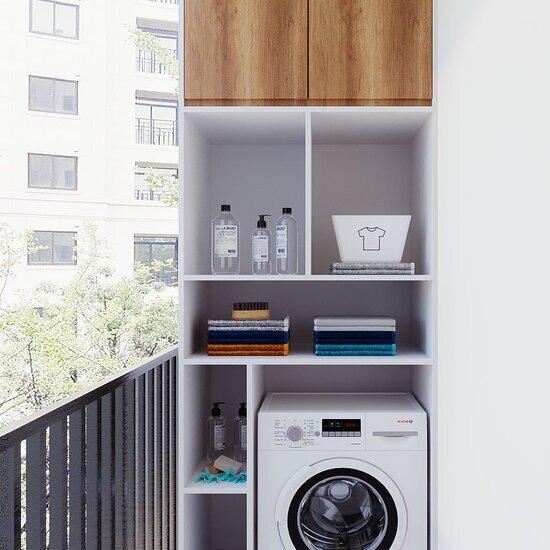 Nội thất căn hộ studio nhà bè