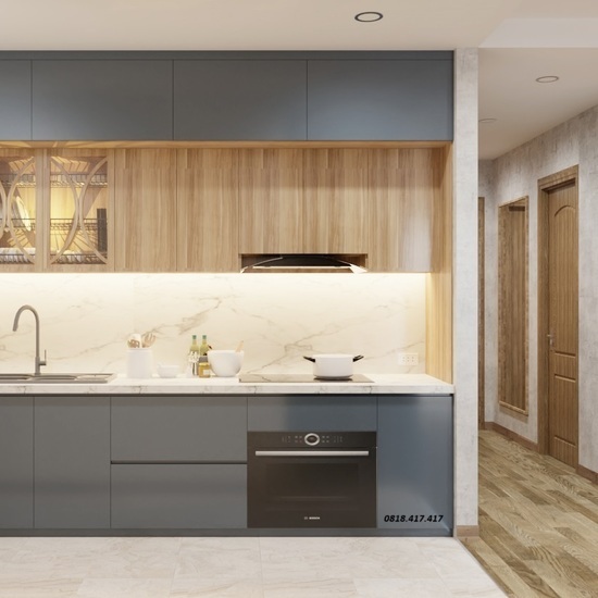 Tủ bếp giá rẽ thiết kế đa năng AG13