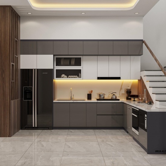 Tủ bếp giá rẽ thiết kế đa năng AG33