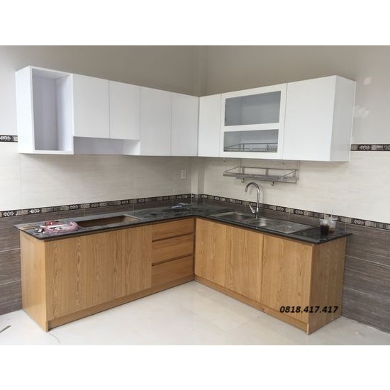 Tủ bếp giá rẽ thiết kế đa năng AG34