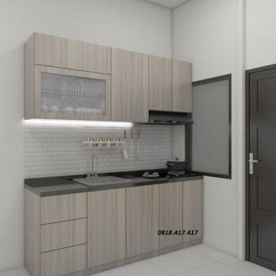 Tủ bếp giá rẽ thiết kế đa năng AG04