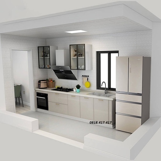 Tủ bếp giá rẽ thiết kế đa năng AG16