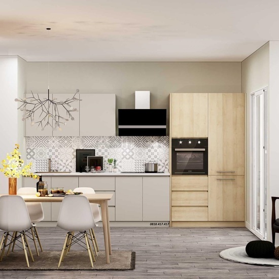 Tủ bếp giá rẽ thiết kế đa năng AG31