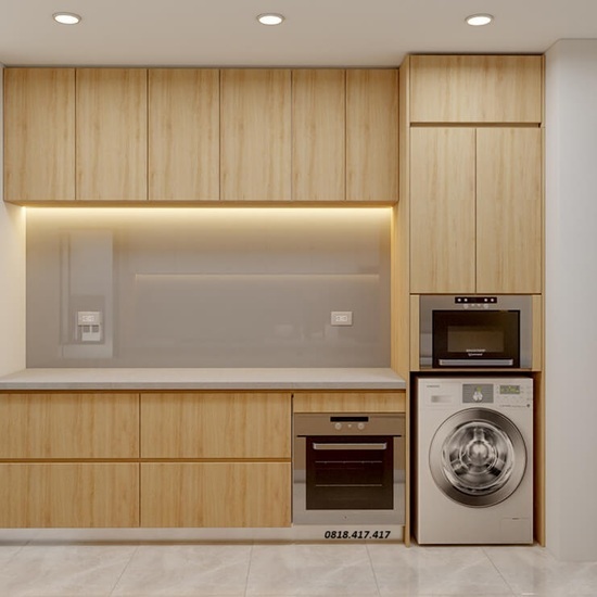 Tủ bếp giá rẽ thiết kế đa năng AG35