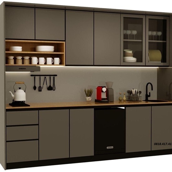 Tủ bếp giá rẽ thiết kế đa năng AG19