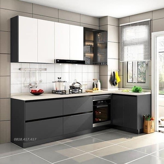 Tủ bếp giá rẽ thiết kế đa năng AG24