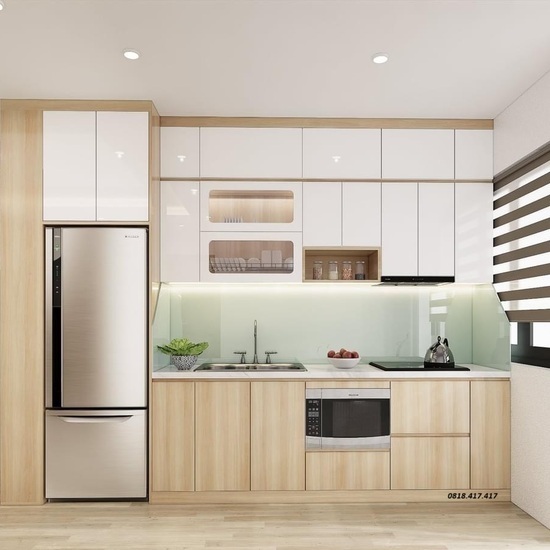 Tủ bếp giá rẽ thiết kế đa năng AG18