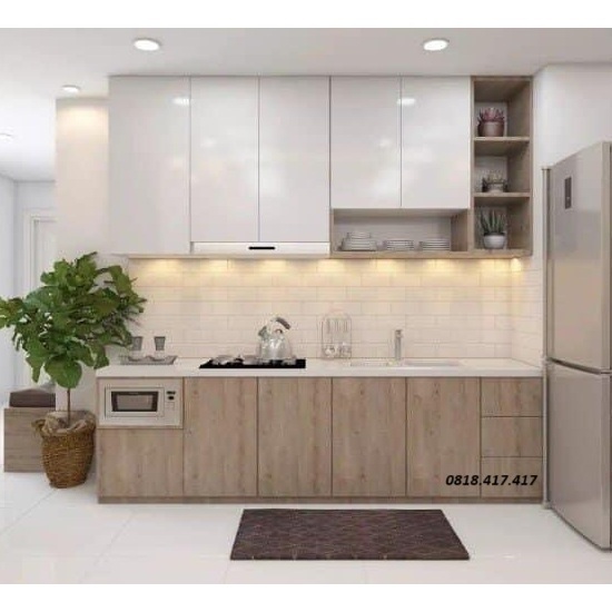 Tủ bếp giá rẽ thiết kế đa năng AG36