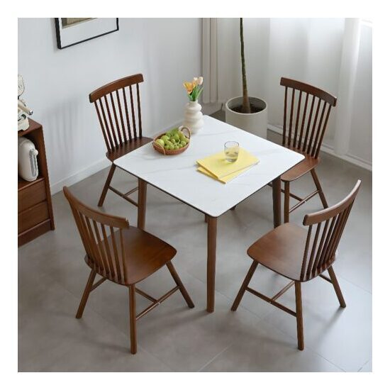 Bộ Bàn Ăn Mặt Đá Vuông 4 Ghế AG-116