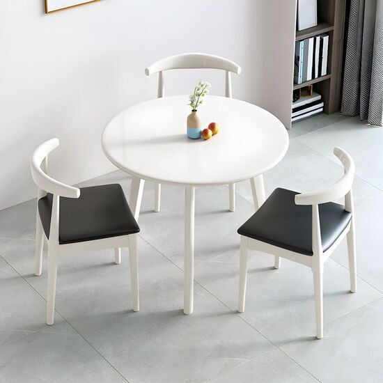 Bàn Ăn Gỗ Hình Tròn Đẹp Và Sang Trọng AG-81