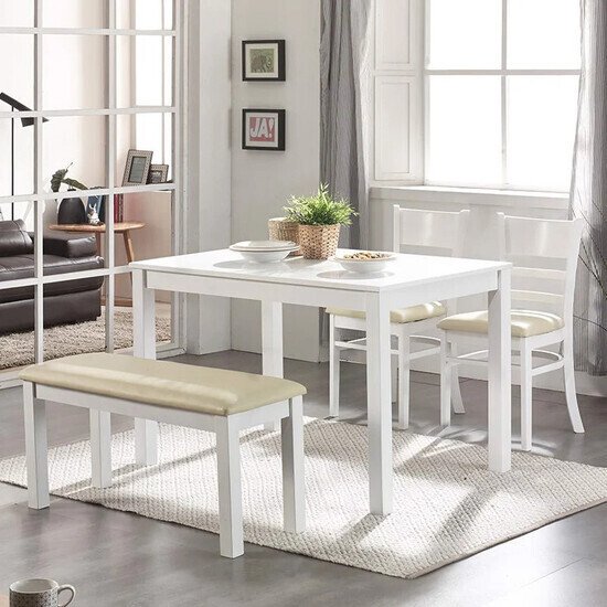 Bàn Ăn Cabin 2 Ghế Đơn Kèm Băng Dài