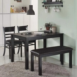 Bàn Ăn Cabin 2 Ghế Đơn Kèm Băng Dài