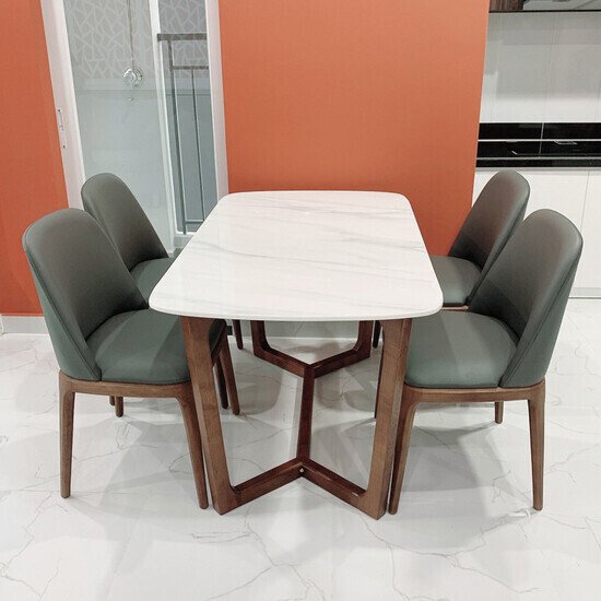 Bàn ghế ăn Grace Xám AG-96