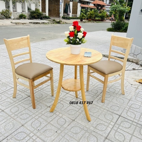 Bàn Ăn Cabin 2 Ghế Bàn Tròn AG-80