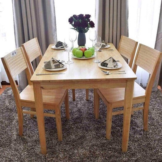 Bàn ghế ăn Cherry 4 ghế AG-95