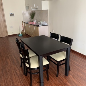 Bàn Ghế Ăn Cabin 4 Ghế Màu Đen AG-93