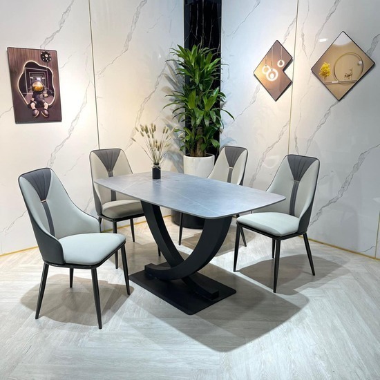 Bàn Ăn Mặt Đá 4 Ghế Spot AG-85