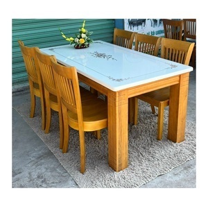 Bàn ăn mặt đá 6 ghế AG-103