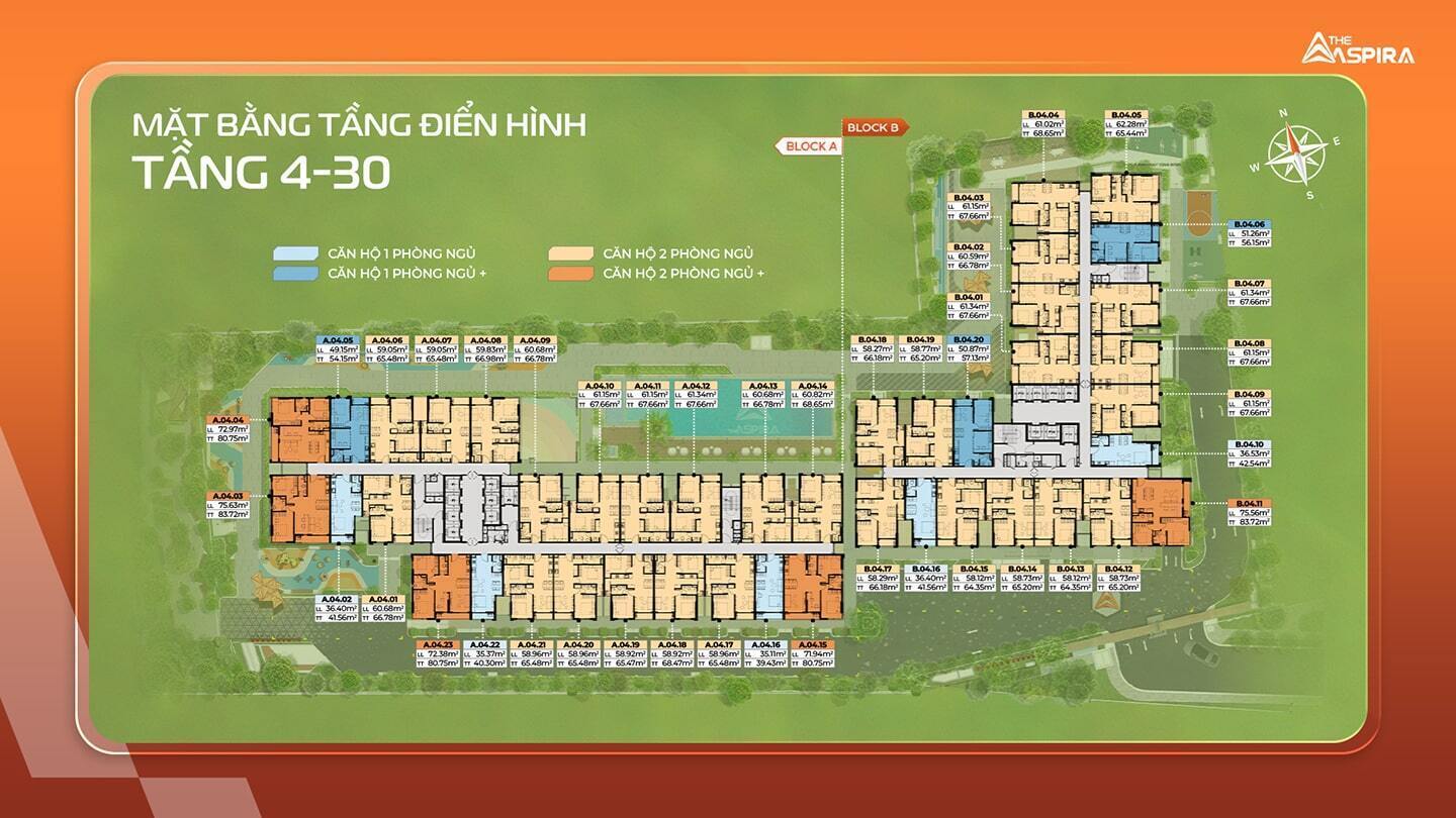 mặt bằng [the aspira]