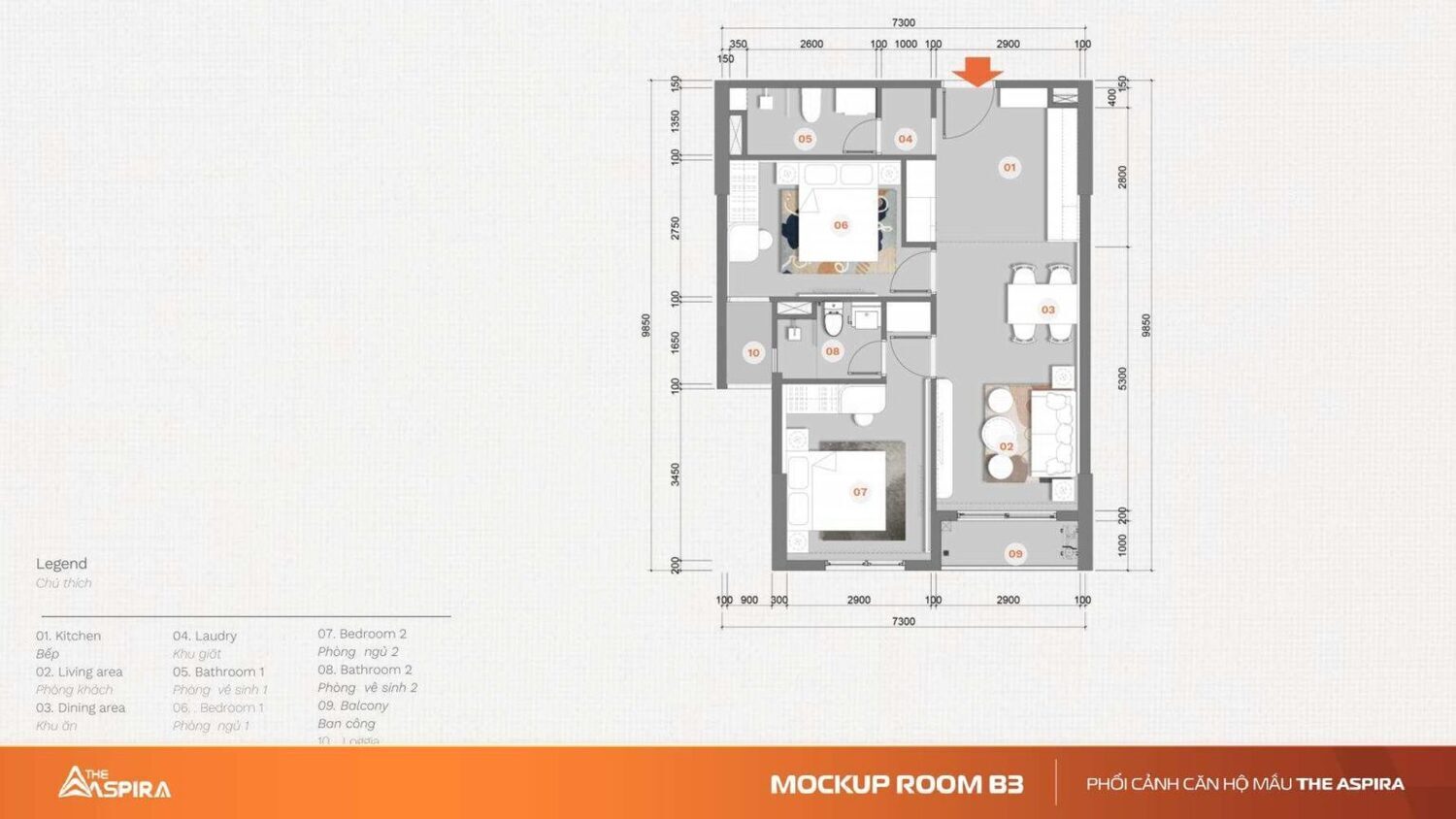 mặt bằng [the aspira]