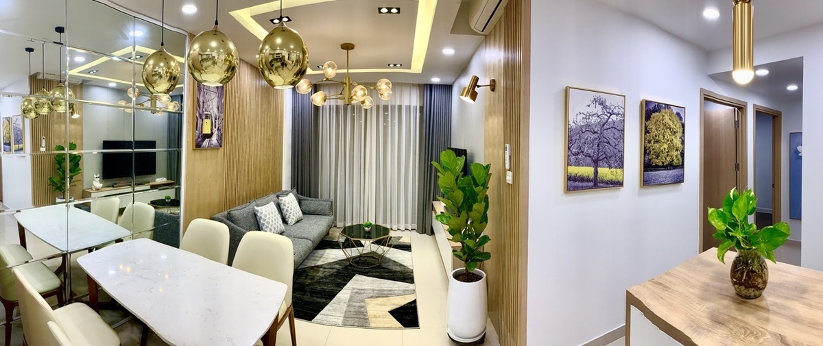 Căn hộ 2PN nhà đẹp rất có style view sông The Sun Avenue