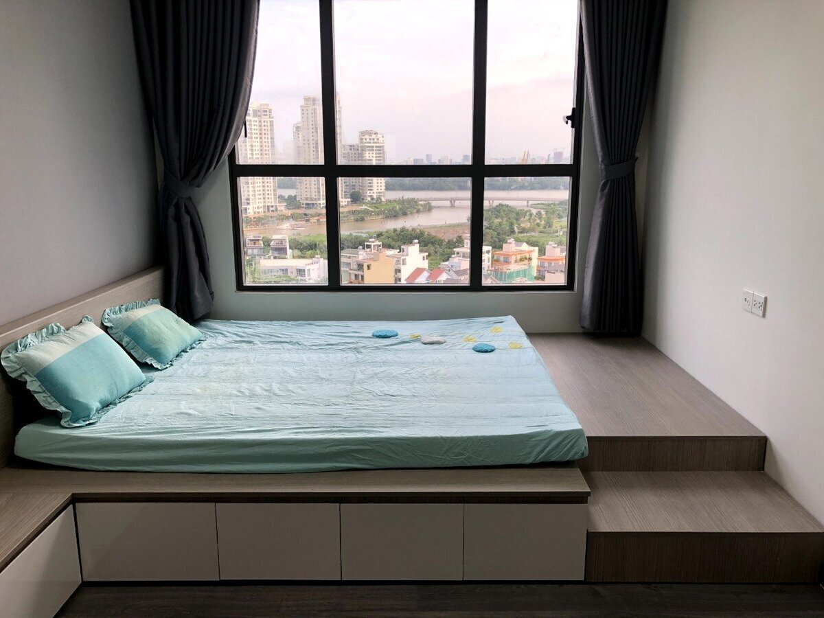 Cho thuê căn hộ 2PN 75m2 giá 17 triệu view trực diện sông Sài Gòn