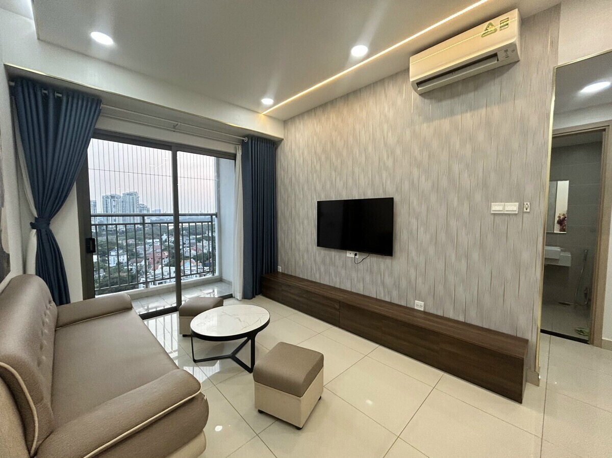 Cho thuê 1PN Nhà mới, giá 16 triệu bao phí view sông The Sun Avenue Quận 2